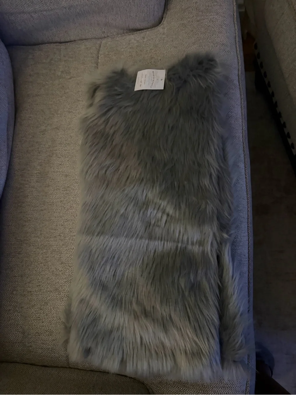 Target Gray Faux Fur Christmas Tree skirt